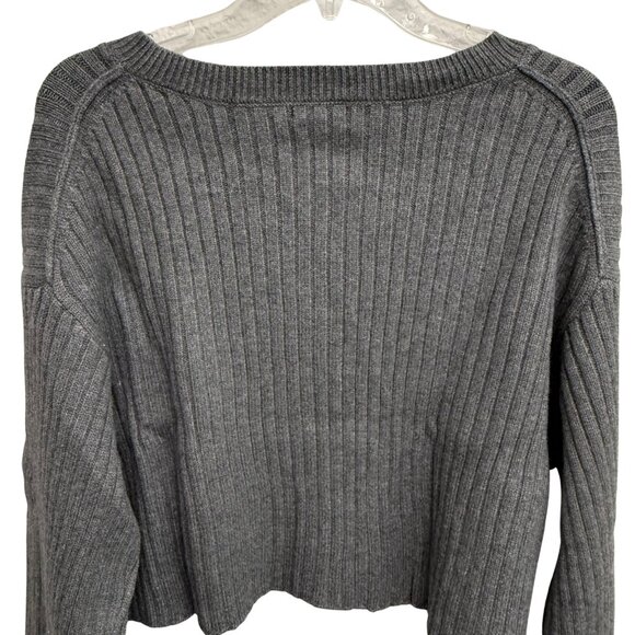 Wild Fable Women's Gray Cropped Zipped Long Sleeve Sweater - Size 1X - NWT - Picture 9 of 9
